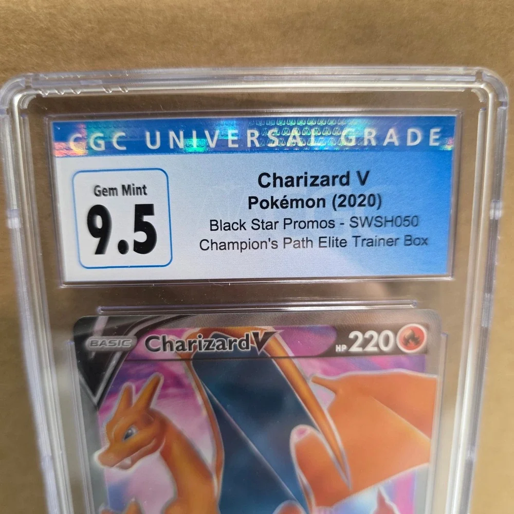Charizard V SWSH050 Black Star Promo CGC 9.5 Gem Mint Champions Path ETB 2020 - Picture 2 of 3